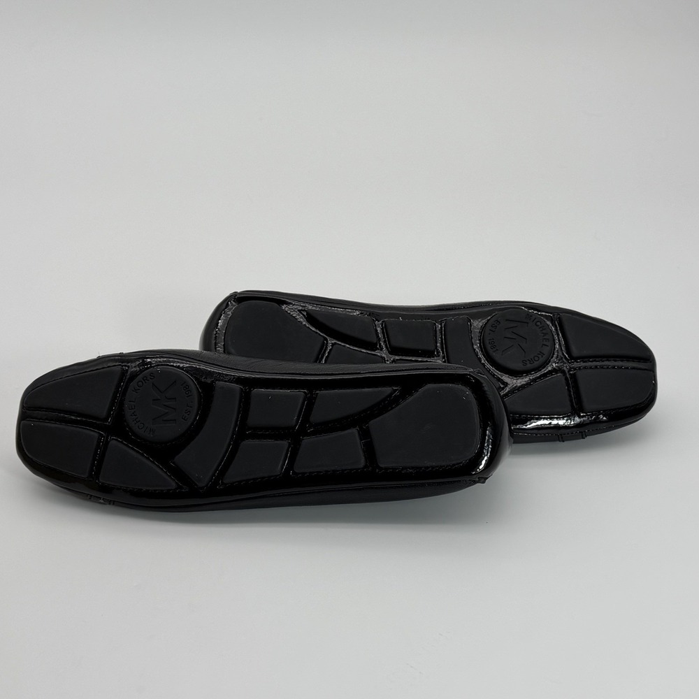 NIB Women Michael Kors Fulton Moc  Leather Flat Shoes Black size 7.5 M - Picture 5 of 8